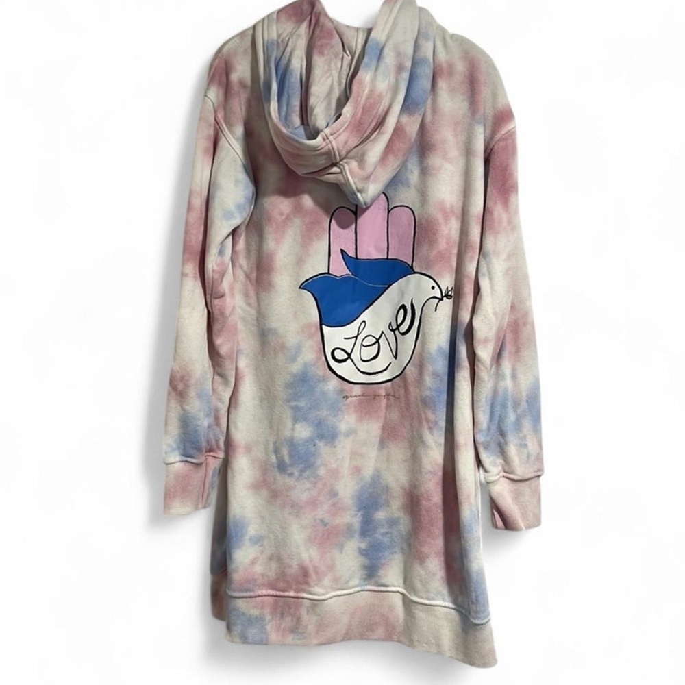 Kids Spiritual Gangster Hamsa šŖ¬ Dove Tunic Hoodoe Tie Dye
